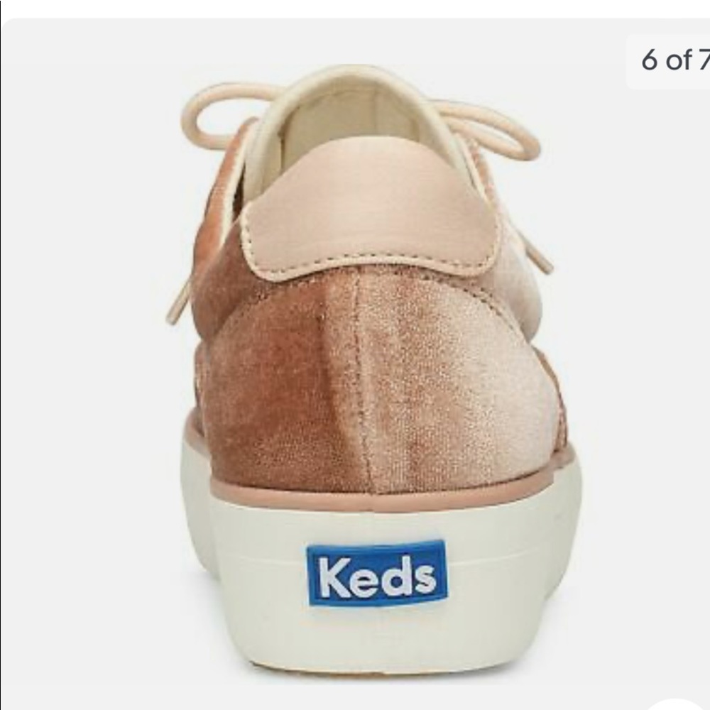 Keds NWOB Pink Velvet Trainers Sneaker Tennis Shoes